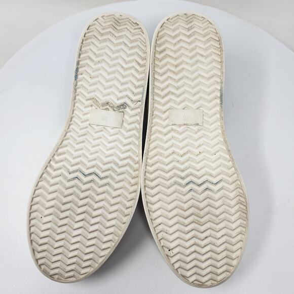Free People Varsity Slip-on Sneaker Women EU38/US7.5 White Calf Hair Black Heel - Picture 10 of 13